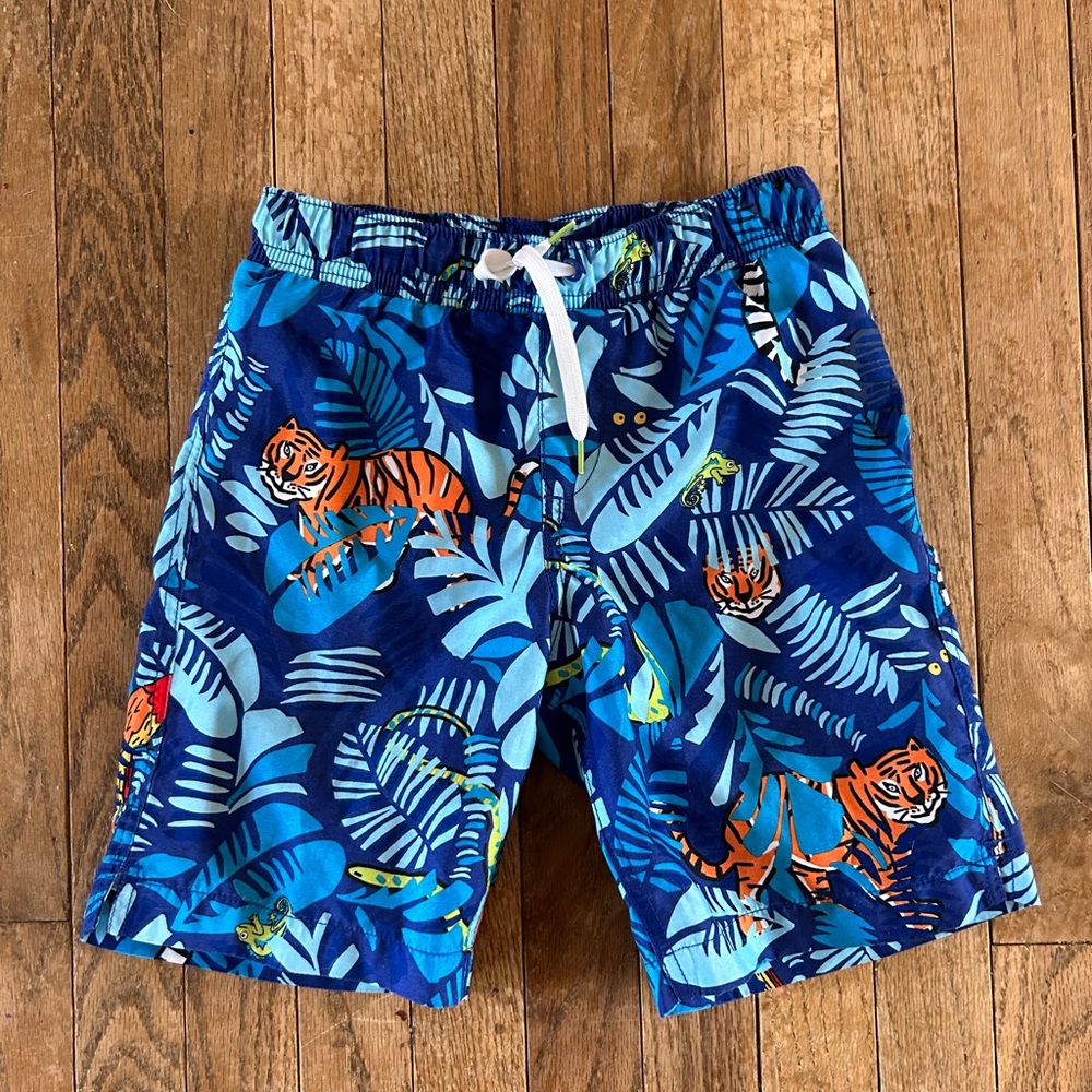 Lands End Tiger swim trunks